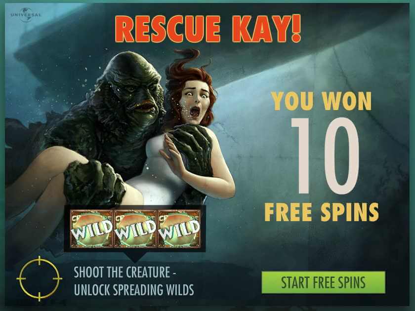 Бесплатные вращения Фриспины Чудовища Черной Лагуны