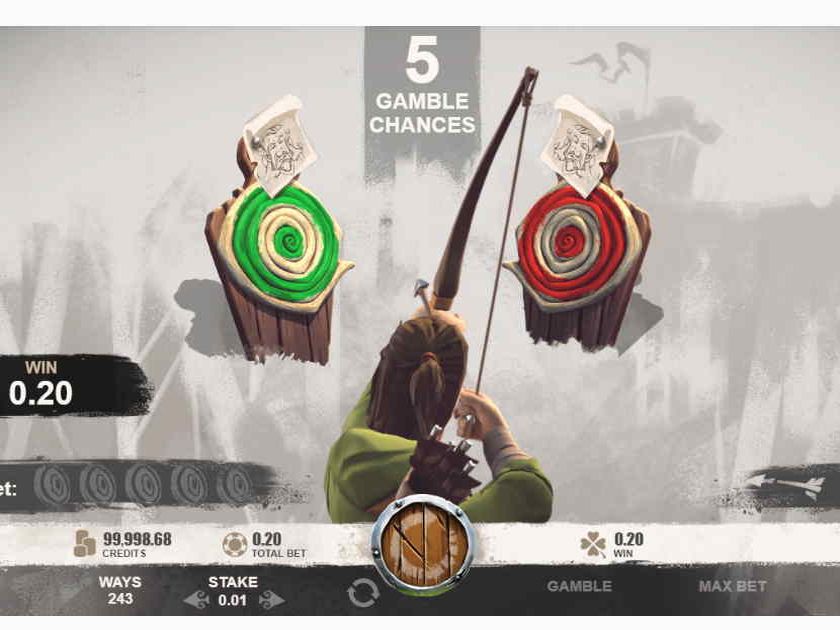 Чтобы удвоить выигрыш, нужно нажать на кнопку Gamble Риск игра на удвоение выигрыша